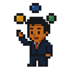 Pixel art version of me leading R&D