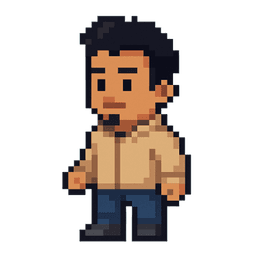 Pixel art version of me pursuing Masters in Stockholm